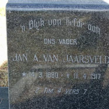 JAARSVELD Jan A., van 1880-1917