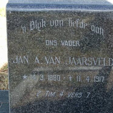 JAARSVELD Jan A., van 1880-1917