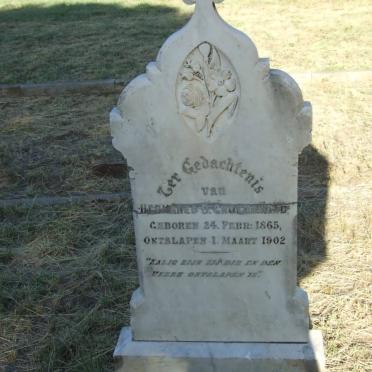 GROENEWALD Hermanes B. 1865-1902