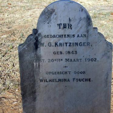 KRITZINGER W.G. 1843-1902