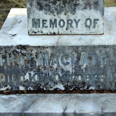 MACLATCHIE Thos. -1901  