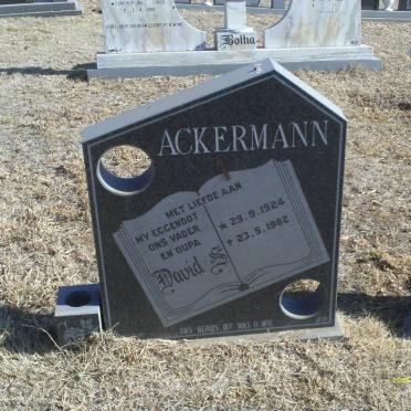 ACKERMANN David S. 1924-1982