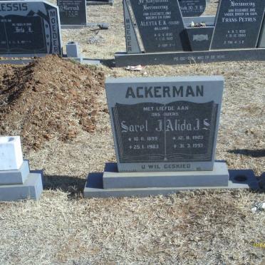 ACKERMAN Sarel J. 1899-1983 &amp; Alida J.S. 1903-1993