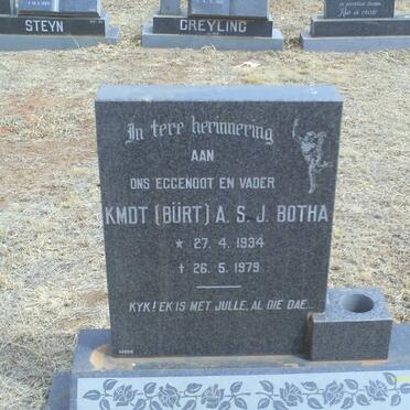 BOTHA A.S.J. 1934-1979