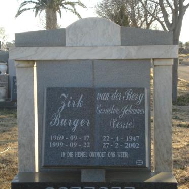 COETSEE Zirk Burger 1969-1999 :: VAN DER BERG Cornelius Johannes 1947-2002