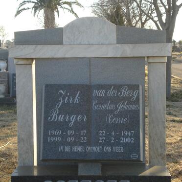 COETSEE Zirk Burger 1969-1999 :: VAN DER BERG Cornelius Johannes 1947-2002