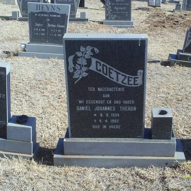 COETZEE Daniel Johannes Theron 1934-1982