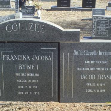 COETZEE Jacob Ernst 1914-1975 &amp; Francina Jacoba 1911-1978 :: COETZEE Martin J. 1937-1973  