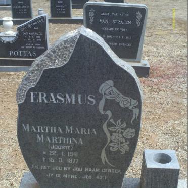 ERASMUS Martha Maria Marthina nee JOOSTE 1941-1977