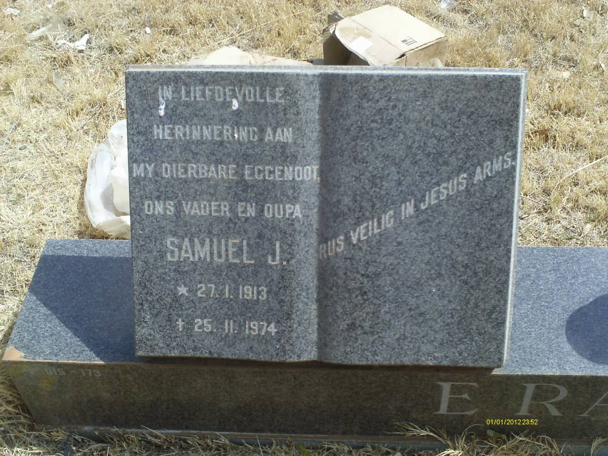 ERASMUS Samuel J. 1913-1974