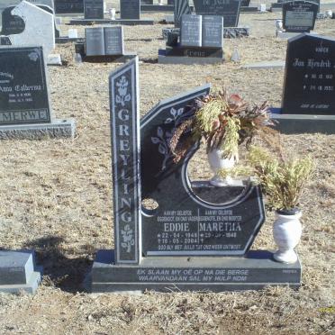GREYLING Eddie 1948-2004 &amp; Maretha 1948