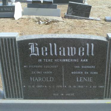 HELLAWELL Harold 1907-1976 &amp; Lenie 1905-1987
