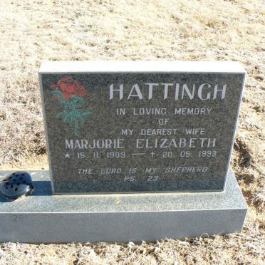 HATTINGH Marjorie Elizabeth 1909-1993