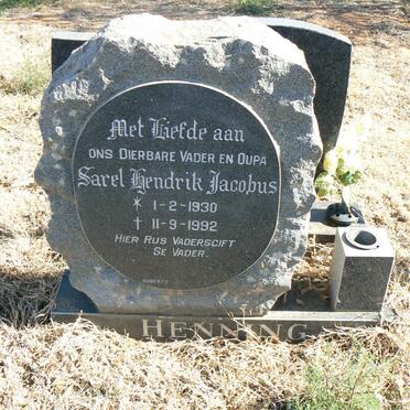 HENNING Sarel Hendrik Jacobus 1930-1992