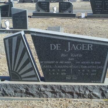 JAGER Carel Johannes, de 1914-1973 &amp; Engela Margaretha Louisa 1918-2001