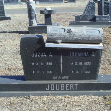 JOUBERT Jozua A. 1886-1978 &amp; Johanna C. 1899-1983