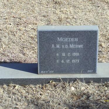 MERWE A.M., van der 1901-1973