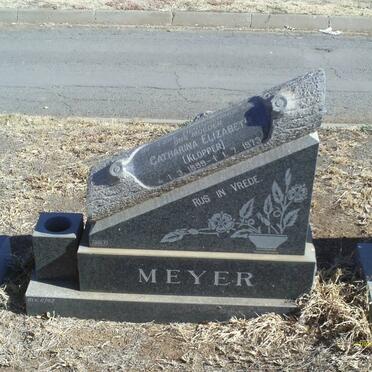 MEYER Catharina Elizabeth nee KLOPPER 1899-1973
