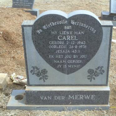 MERWE Carel, van der 1943-1978