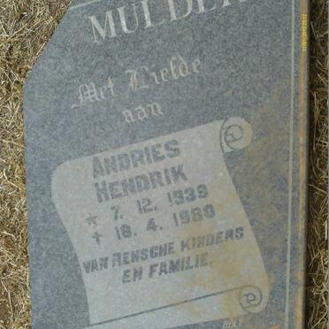 MULDER Andries Hendrik 1939-1980