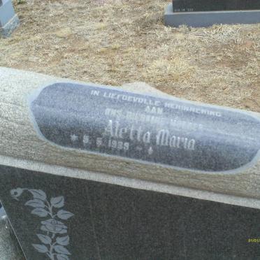 MERWE Johannes Cornelis Jakobus, van der 1939-1977 &amp; Aletta Maria 1929-       