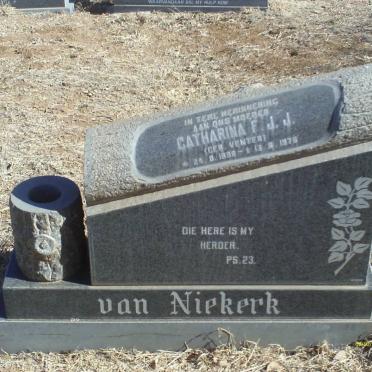 NIEKERK Catharina F.J.J. nee VENTER 1898-1975