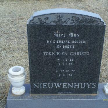 NIEUWENHUIS Tokkie 1958-1979 :: NIEUWENHUIS Christo 1977-1979