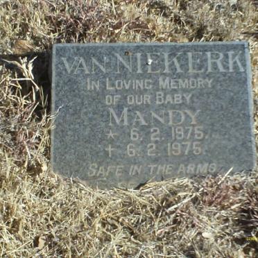NIEKERK Mandy, van 1975-1975