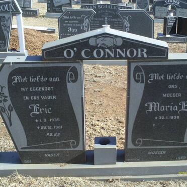 O’CONNOR Eric 1935-1981 &amp; Maria E. 1938-