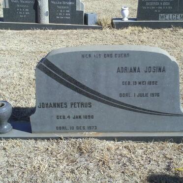 PRINSLOO Johannes Petrus 1890-1973 &amp; Adriana Josina 1892-1976