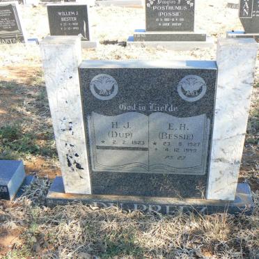 PREEZ H.J., du 1923- &amp; E.H. 1927-1990