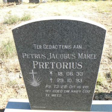 PRETORIUS Petrus Jacobus Maree 1933-1993