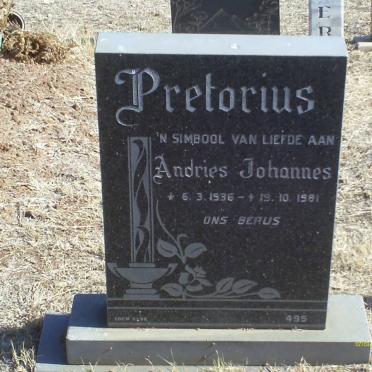 PRETORIUS Andries Johannes 1936-1981