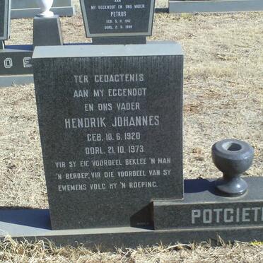 POTGIETER Hendrik Johannes 1920-1973