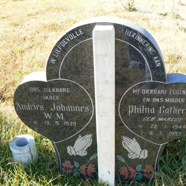 PLESSIS Andries Johannes W.M., du 1939- &amp; Philna Catherine MARCUS 1944-1993