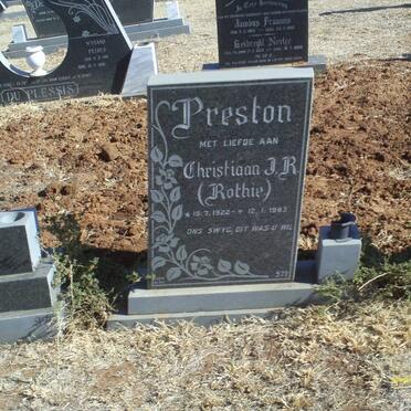 PRESTON Christiaan J.R. 1922-1983