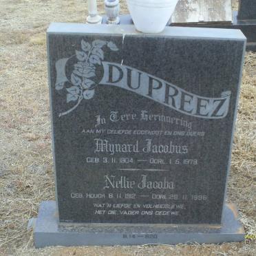 PREEZ Mynard Jacobus, du 1904-1979 &amp; Nellie Jacoba 1912-1996