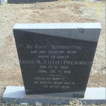 PRETORIUS Frans M.J. 1935-1975