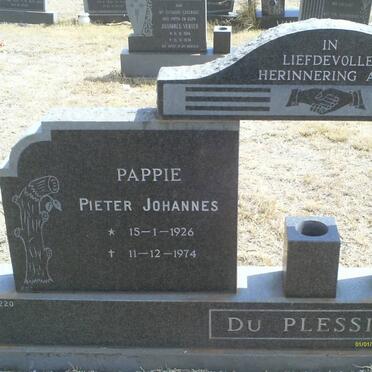 PLESSIS Pieter Johannes, du 1926-1974