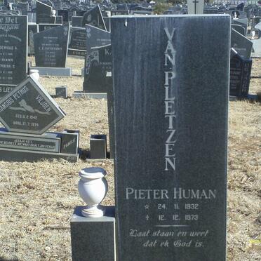 PLETZEN Pieter Human, van 1932-1973