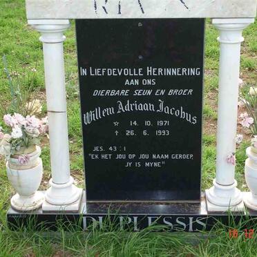 PLESSIS Willem Adriaan Jacobus, du 1971-1993