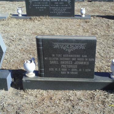 PRETORIUS Sarel Andries Johannes 1908-1974