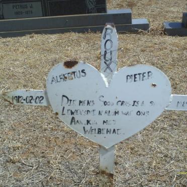 ROUX Albertus Pieter 1912-1989