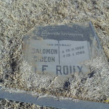 ROUX Salomon Gideon, le 1966-1986