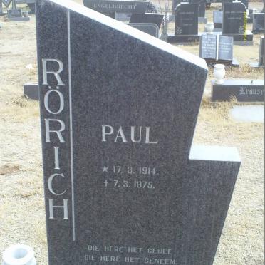 RORICH Paul 1914-1975