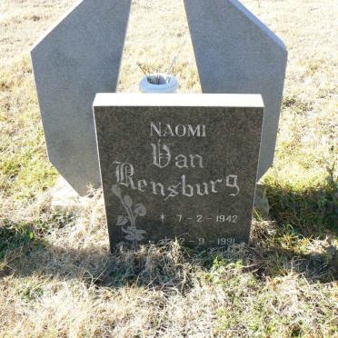 RENSBURG Naomi, van 1942-1991