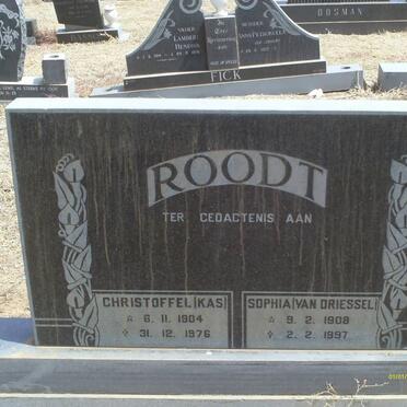 ROODT Christoffel 1904-1976 &amp; Sophia VAN DRIESSEL 1908-1997