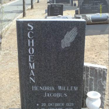 SCHOEMAN Hendrik Willem Jacobus 1929-1976
