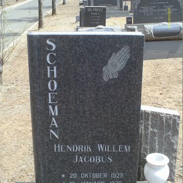 SCHOEMAN Hendrik Willem Jacobus 1929-1976