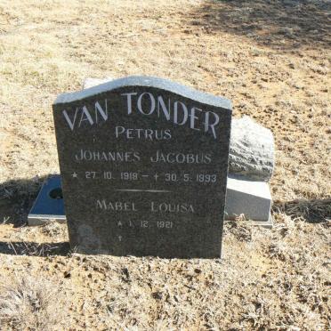 TONDER Petrus Johannes Jacobus, van 1918-1993 &amp; Mabel Louisa 1921-